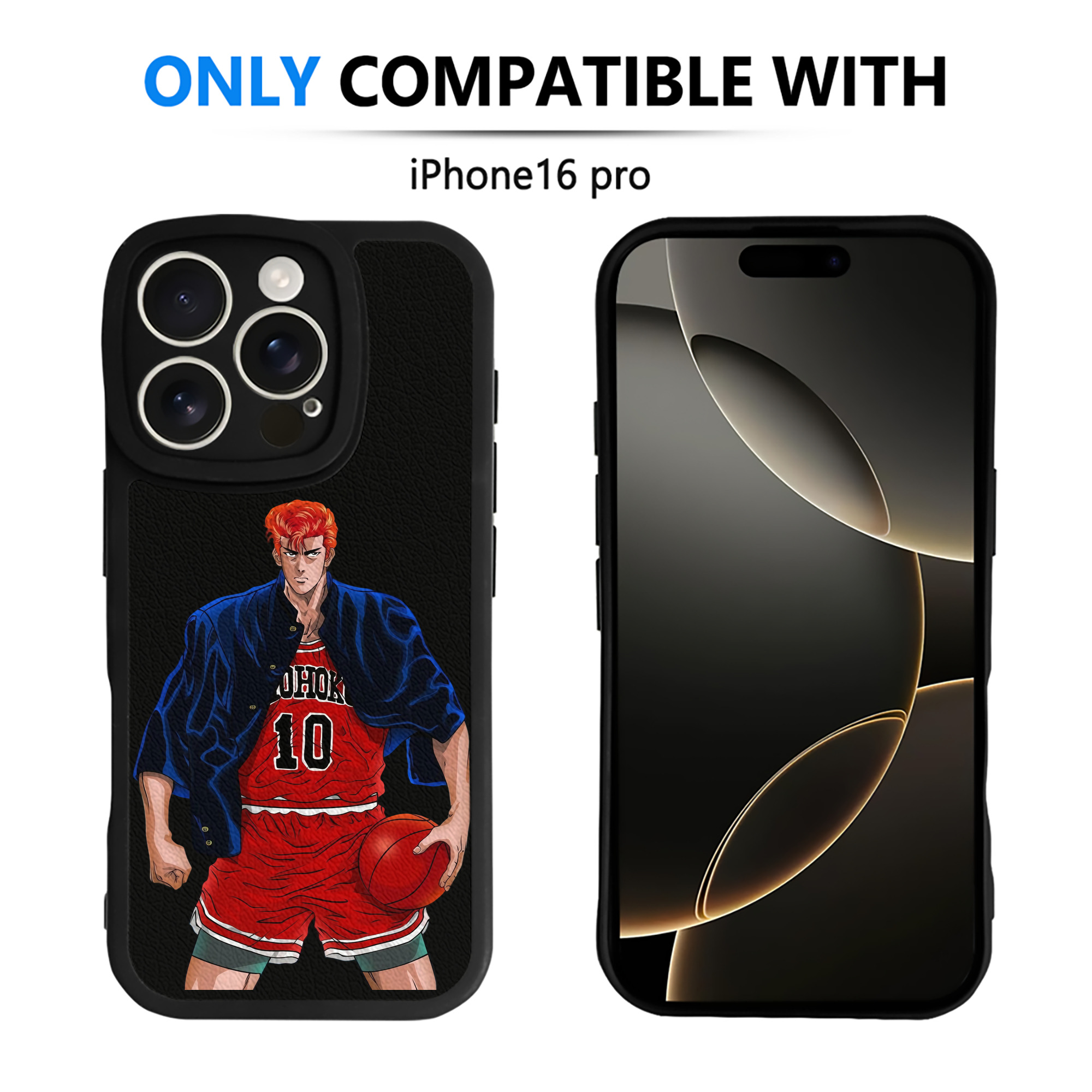 （画像用） SLAM DUNK／スラムダンク 【iPhone 16シリーズ対応】シリコンスマホケース（レザー調） 材質：シリコン